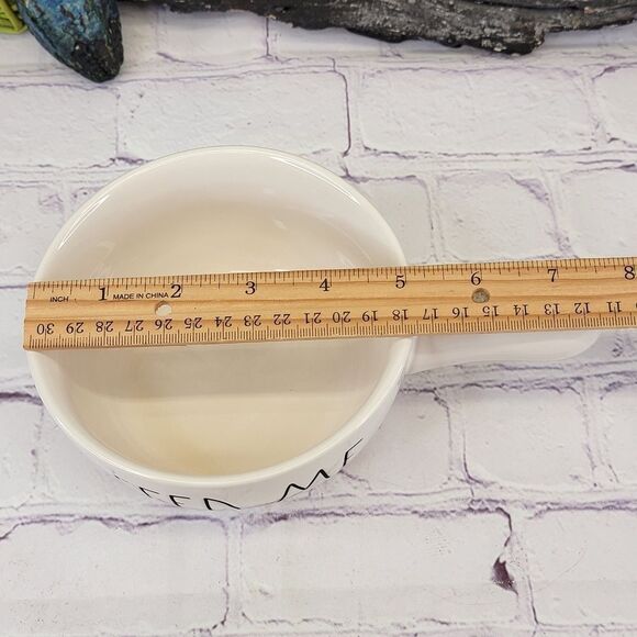 Rae Dunn FEED ME Ceramic Soup Crock with Handle - Picture 5 of 6